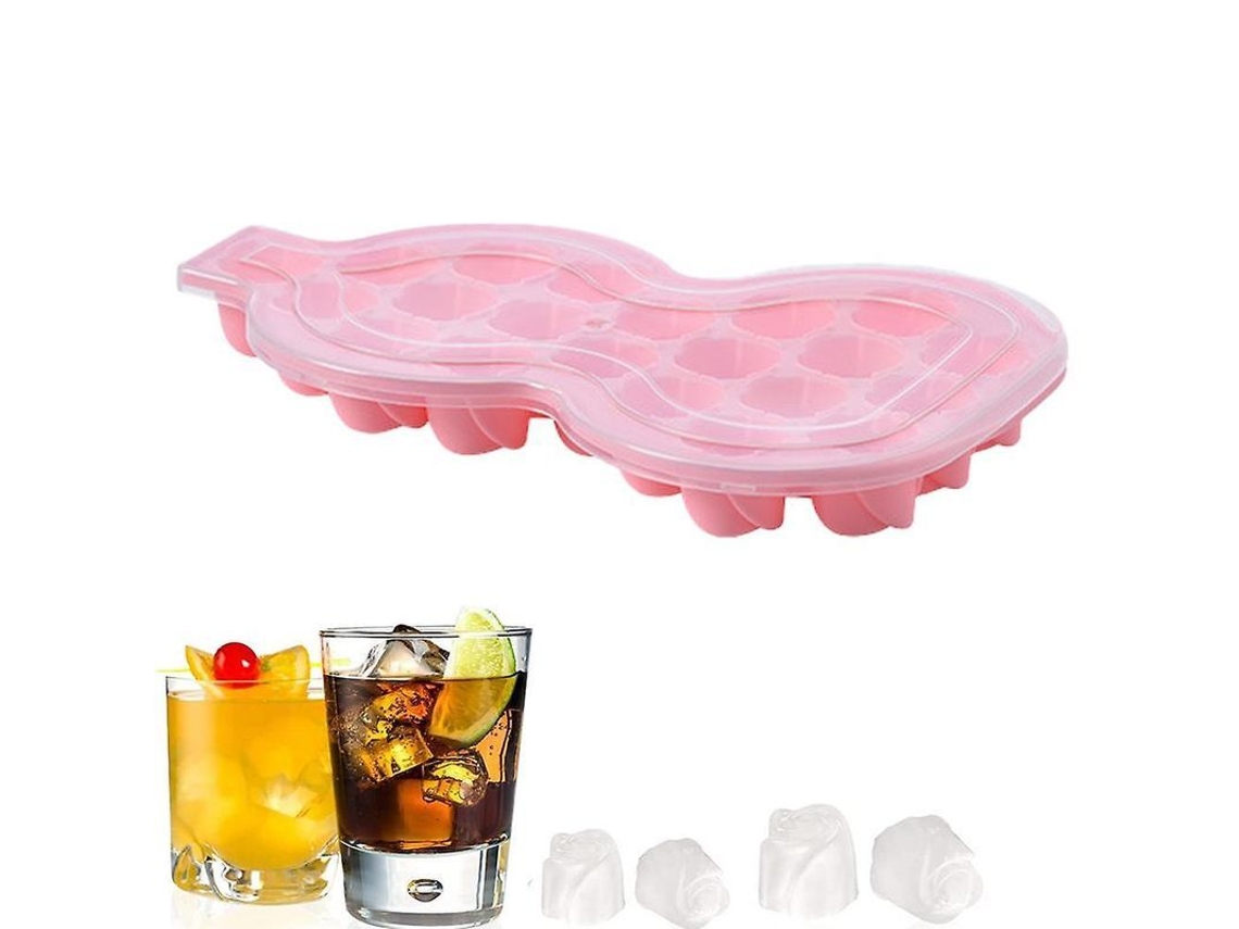 Bandejas de Gelo Reutilizáveis para Whiskey, Rose e Quadrado