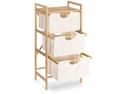 Armário Com 3 Portas - Multifuncional - 1 Unidade - Bambu - 96 X 44 X 33 Cm