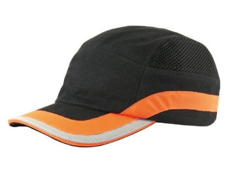 Chapéu CLIMAX Antigolpes Preto e Laranja