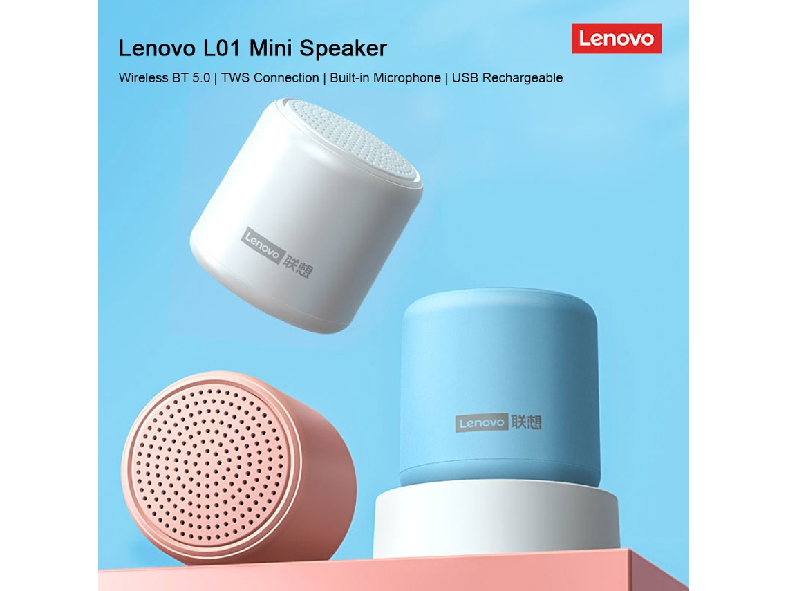 Aetheria lenovo L01 Alto falante Portátil Sem Fio Bt 5.0 Tws com Microfone Recarregável Usb