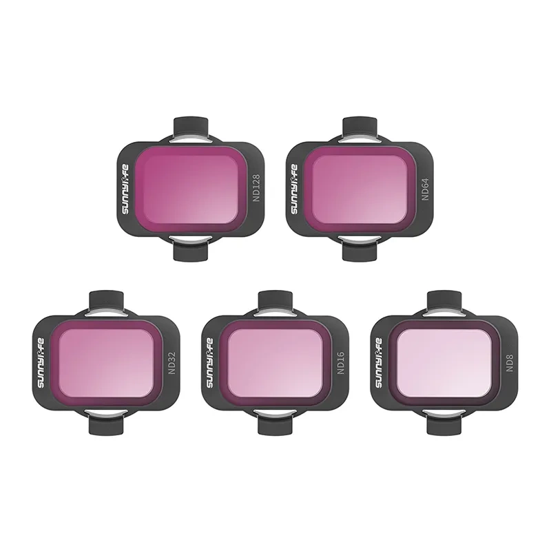 Conjunto de filtros Sunnylife ND 8 16 32 64 128 para proteção de lente DJI Avata 2