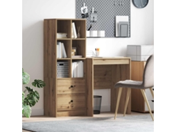 Vidaxl Mesa Carvalho Artesanal 105,5 X 50 X 127 Cm 2 Unid.
