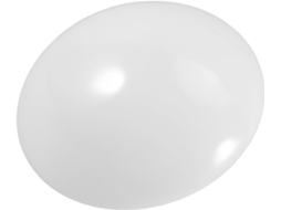 Abajur Redondo Com Argola Para Luminária De Teto, Diâmetro 188 Cm, Plástico Branco.