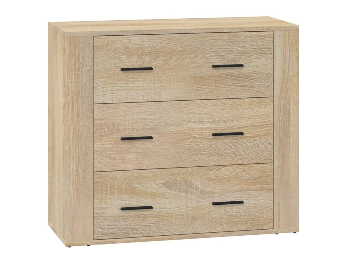 Aparador Madeira Processada Cor Carvalho Sonoma MAISON EXCLUSIVE (80x33x70 cm)