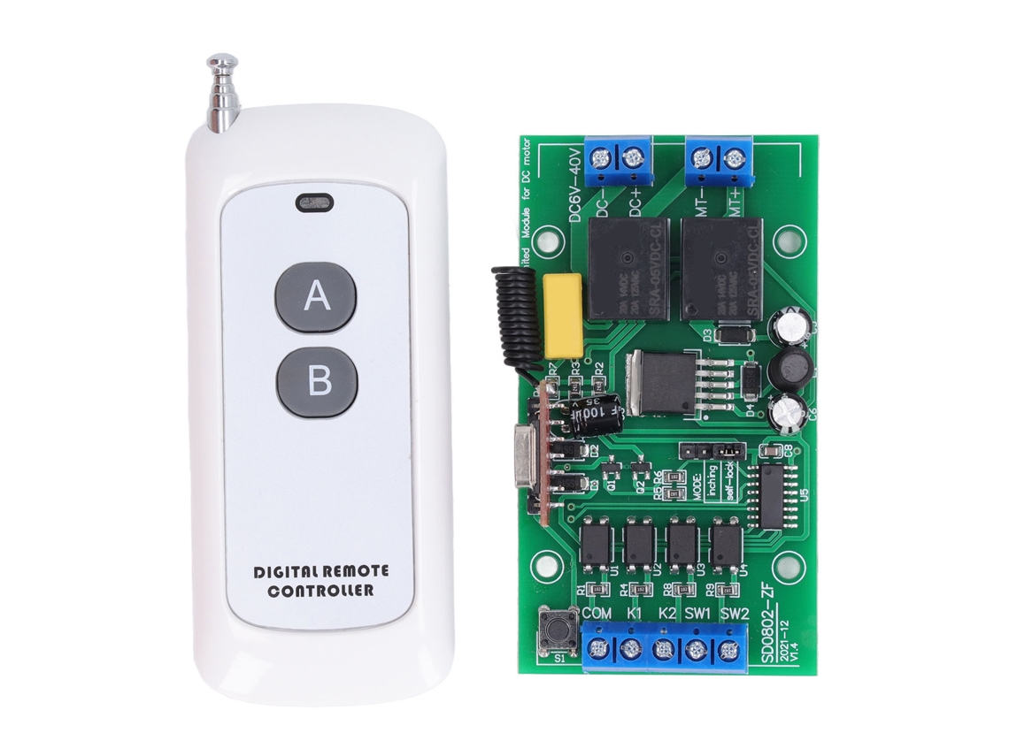Módulo Controle Remoto Motor Rotação Cw Ccw Rele Dc 6v-40v Para Bomba Porta