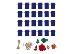 24 sacolas de advento natalinas com cordão para presentes S/MARCA