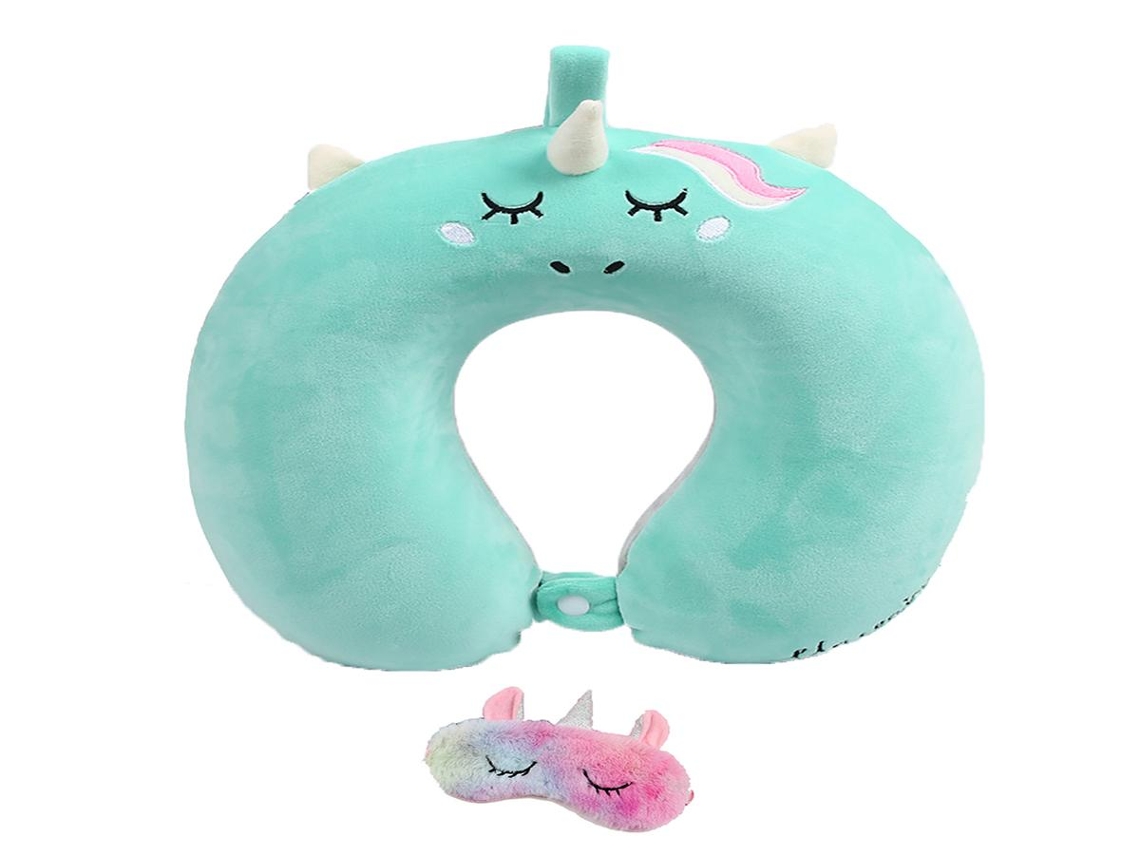 Lurelia Almofada Viagem, Espuma Viscoelástica, Ergonómica, 12v Carro, Infantil, Avião