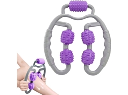 Rodillo De Masaje Muscular 360° Anticelulitis Con 5 Ruedas, Foam Roller Para Relajación Muscular Y Circulación Sangre