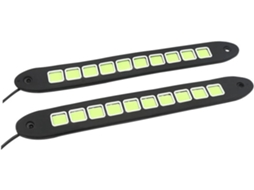 Conjunto De 2 Luzes Diurnas Led Cob Alta Potência E À Prova D Água Mikinona, Econômicas E Flexíveis