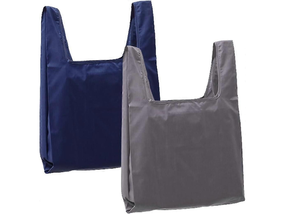 Saco de Compras Reutilizável 2 Pack Saco de Supermercado Lavável Eco friendly Nylon Saco Dobrável para Uso Diário GOKOCO