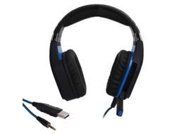 Speedy-fone De Ouvido Gamer Com Microfone Led Para Pc Notebook Com Som Estéreo Surround Ajuste De Volume