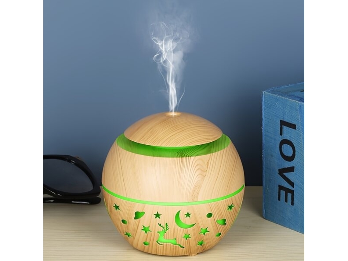 Lurelia Difusor De Aromas Com Acabamento Madeira, Silencioso Para Casa, Escritório E Plantas, Usb