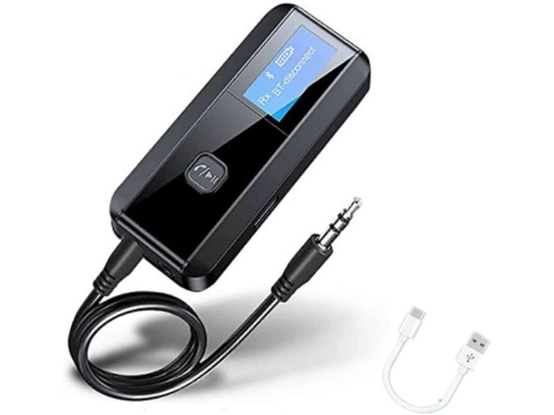 Transmissor e receptor de áudio Bluetooth 5.4 aptx adaptive/hd/ll 3,5mm