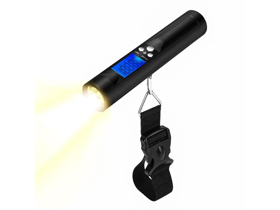 Balança Digital Para Bagagem De 110 Libras Com Lanterna Integrada