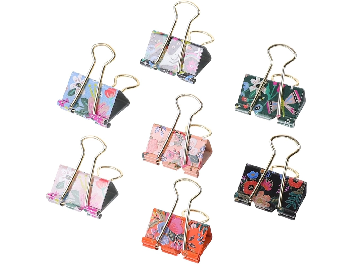 Conjunto De 7-clips Aço Inoxidável Para Escritório, Clips Para Documentos E Cartões, Para Uso No Escritório E Em Casa