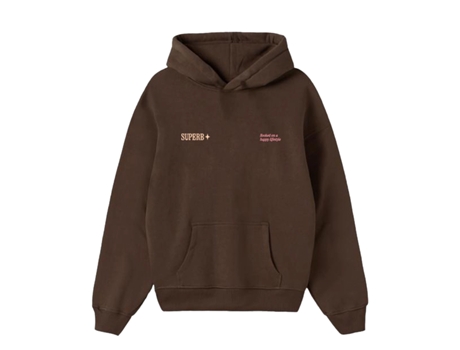 Sweatshirt de Homem SUPERB Algodão Castanho (2XL)