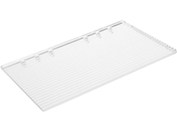 Camada acrílica transparente tamanho A6 Pretyzoom para notebook, camada recarregável para arquivo de 6 anéis, proteção