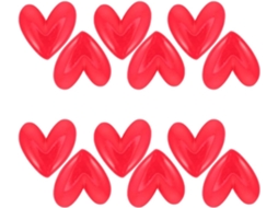Conjunto De 12 Ímãs Decorativos Para Geladeira E Máquina Lavar, Ímãs De Resina Em Formato Coração Vermelho Para Quadro