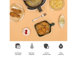 Papel Antiaderente para Air Fryer, Resistente ao Calor, 8.5 Polegadas | S/MARCA