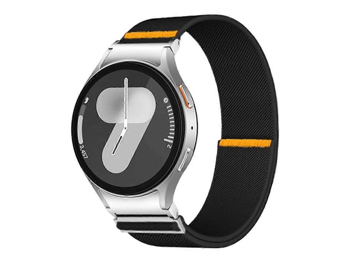Pulseira De Nylon Elástica Ajustável Com Laço Único, Compatível Samsung Galaxy Watch Fe/ 7/ 6/ 5/ 4, Aspeto Discreto