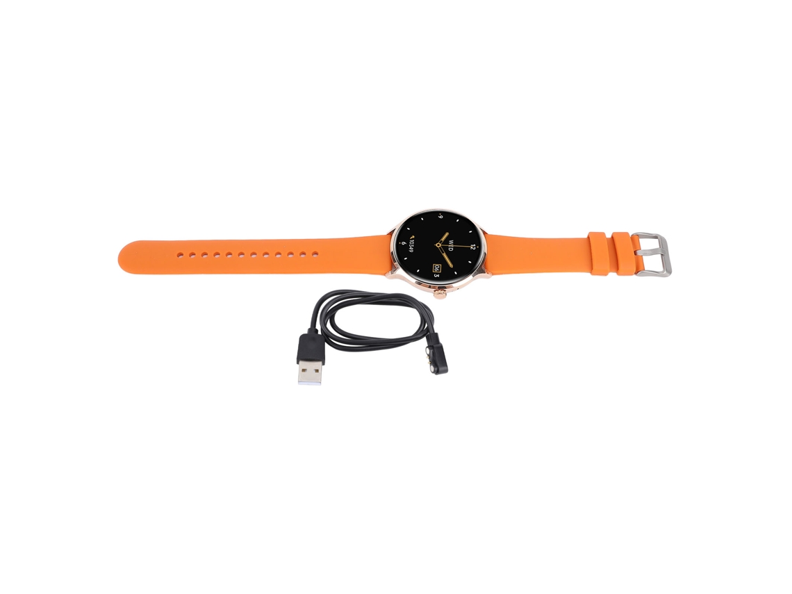 Relógio Inteligente 1.39 Polegadas Ip67 Metal Bluetooth Com Chamada E Assistente De Voz Laranja