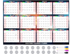 Organizador Em Para Escola, Calendário De Parede Apagável A Seco, Planejador De Branco Reutilizável, Cozinha