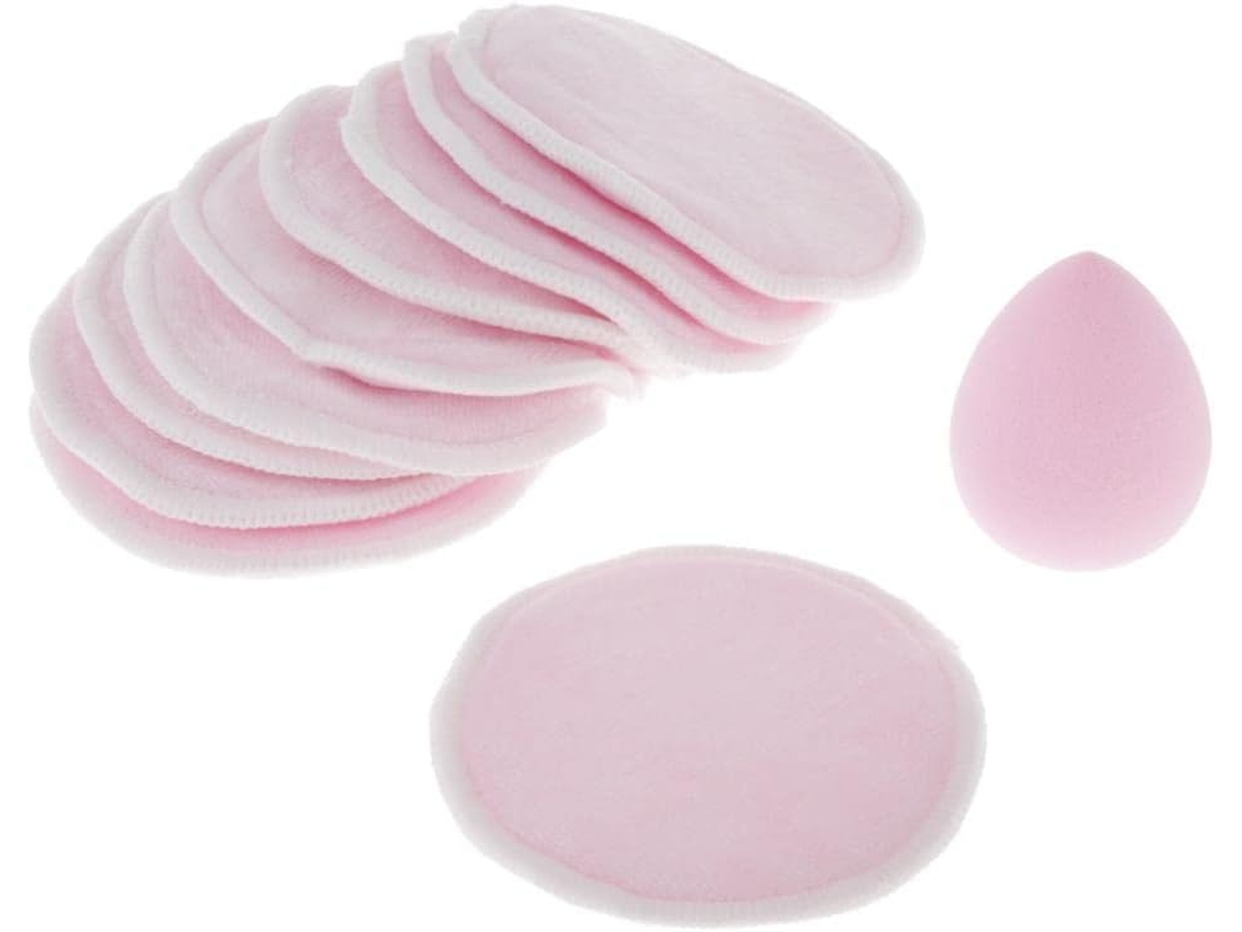 Discos Demaquilantes Reutilizáveis De Bambu, Rosa