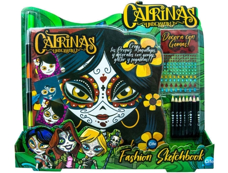 Livro de Desenhos  Sketchbook Catrinas