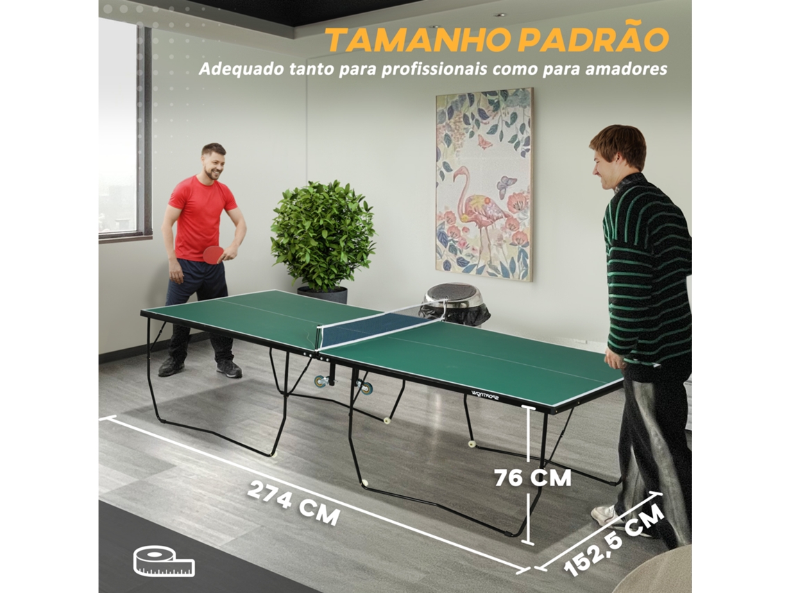 Mesa de Ping Pong Dobrável em MDF