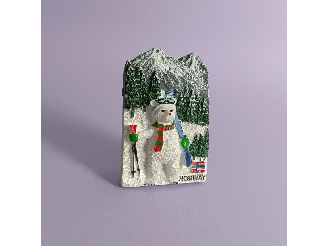 Ímãs De Geladeira Europeus (urso Polar Norueguês) Dinamarca Finlândia Islândia Rússia