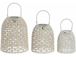 Conjunto de Lanterna ITEM Ratan Sintético LED (3 Set Solar)  