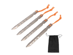 Tenda Ti Alli com Corda Estacas 4pcs Prata