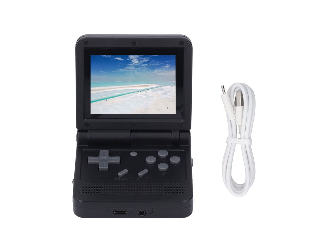 Console de Jogos Portátil V90 Flip com Tela Ips 3 Polegadas, Emuladores, Suporta 512gb e 64g | S/MARCA