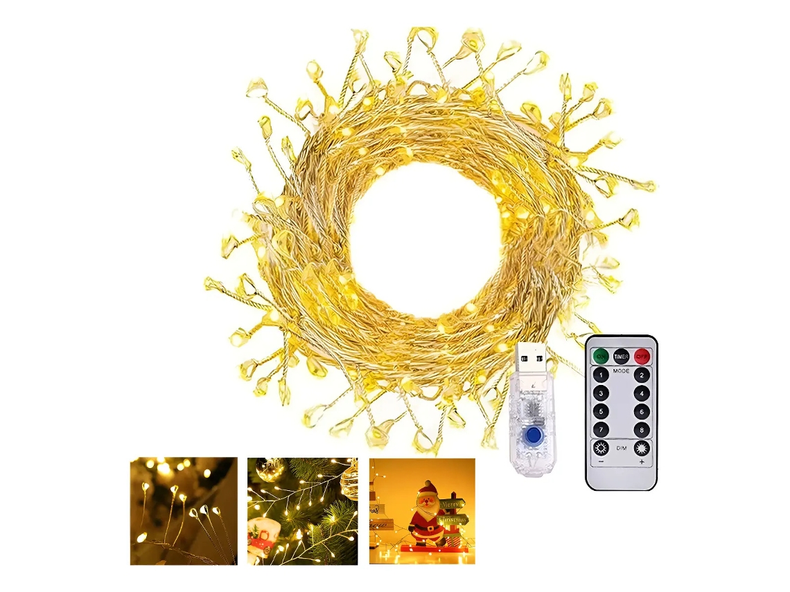 E... Luzes LED decorativas Da Corda com 9 metros e 12V