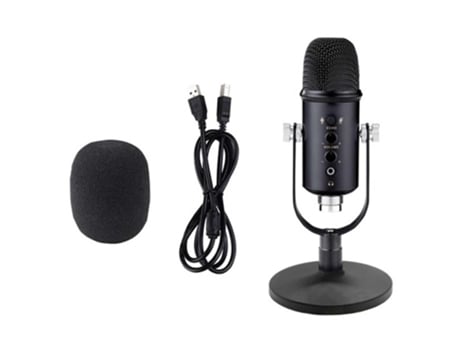 Keepout pro 500 Microfono usb - Boton Silencio - Salida Jack 3.5mm - Cable de 1.35m - Color Negro