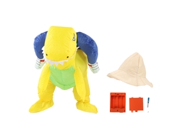 Traje Inflável de Dinossauro Amarelo Meio Corpo | S/MARCA