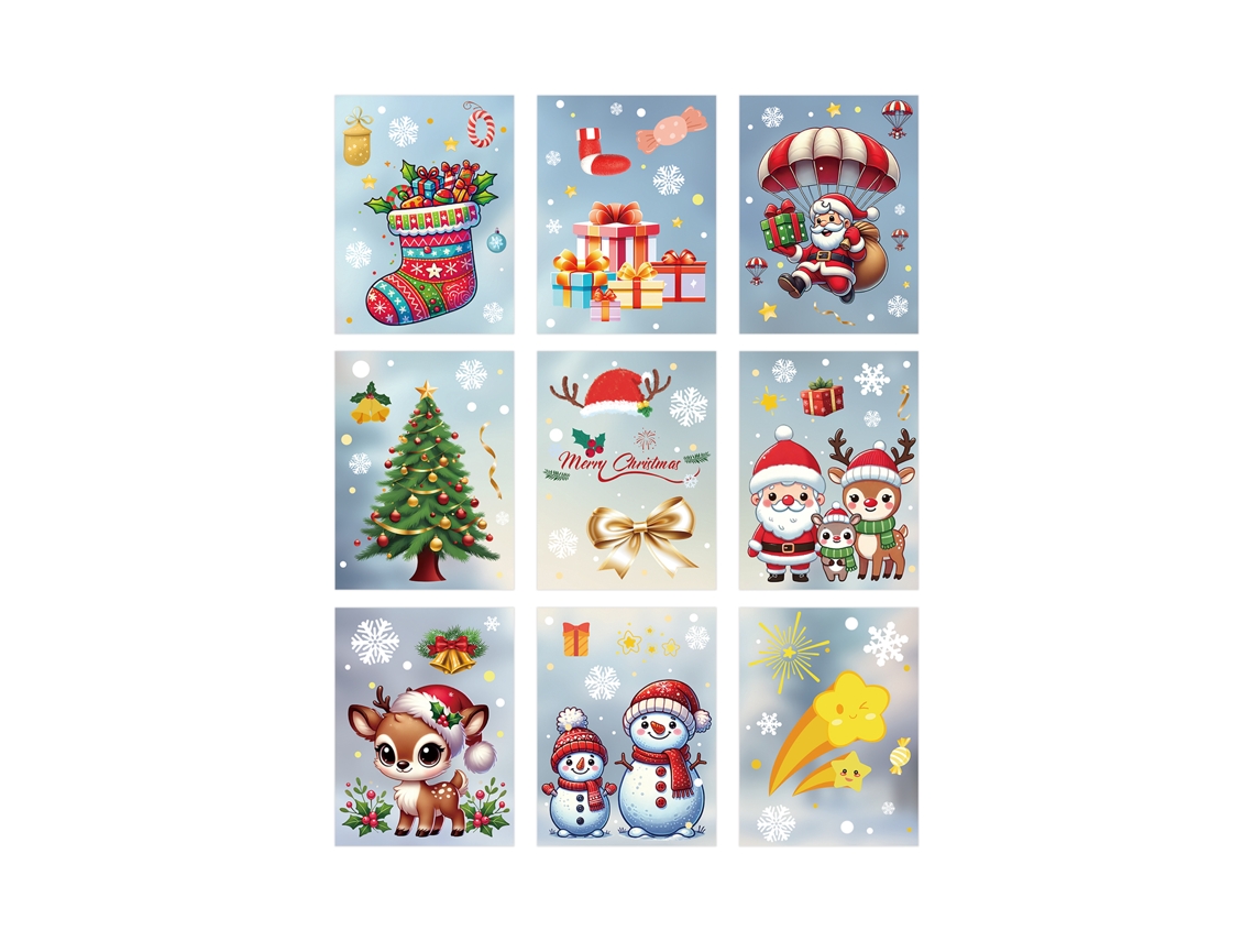 Adesivos Natal Decorativos Janela 2026