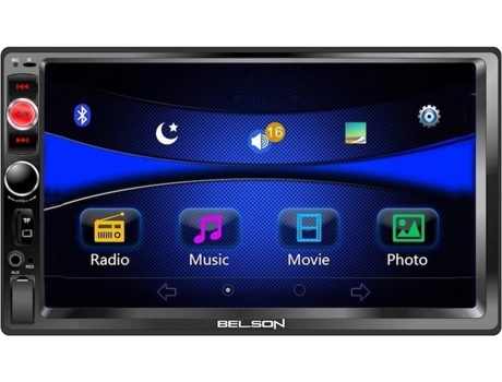 Autorrádio Multimédia BELSON BS-242 — Bluetooth | Entrada Aux | USB | 4x40W