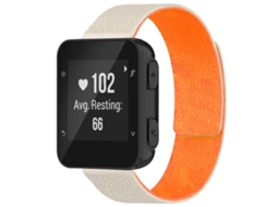 Bracelete para Garmin Forerunner 35/30/35j silicone magnético textura de lichia laranja starlight XIAOMOYU (20mm)