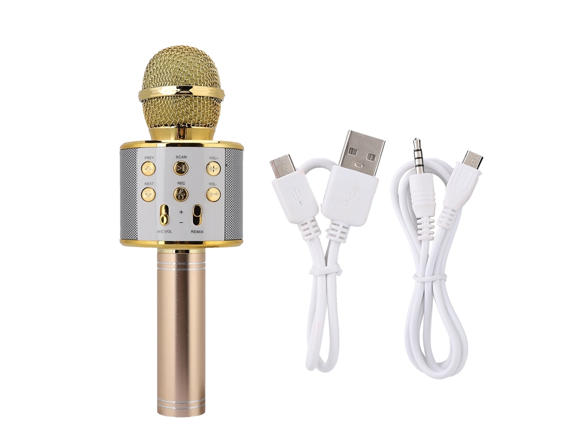 Microfone EOOCOO (carregamento Sem Fio, Conexão Bluetooth)