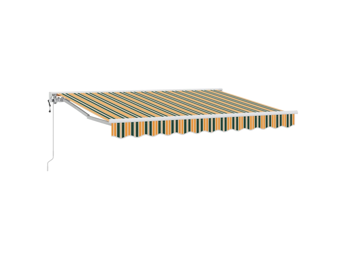 Conjunto 1 Toldo Retrátil Vidaxl Branco Alumínio (3 X 2,5 M)