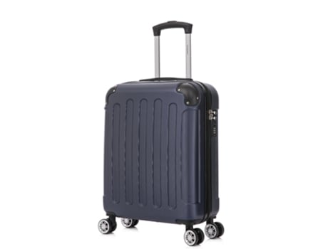 Mala de Cabine RAYKONG Rígida 4 Rodas Azul Marinho 55X40X20 Cm 44 L