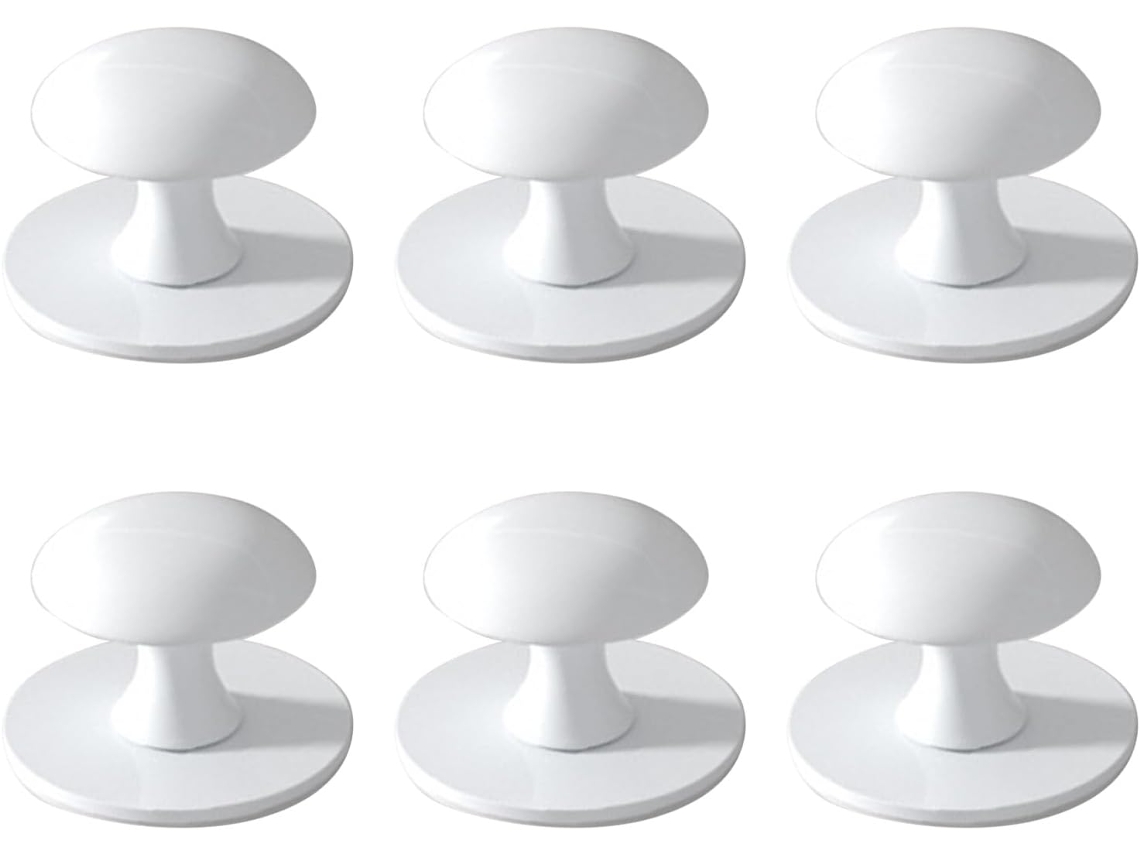 Conjunto De 6 Puxadores Aço Para Armários, Resistentes A Riscos, Com Fixação Automática, Ideais Para Gavetas, Portas De