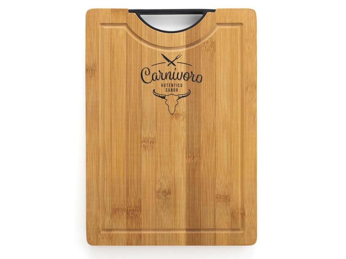 Tábua de Cozinha Quid Carnivoro Bambu 35 X 25 X 2 Cm