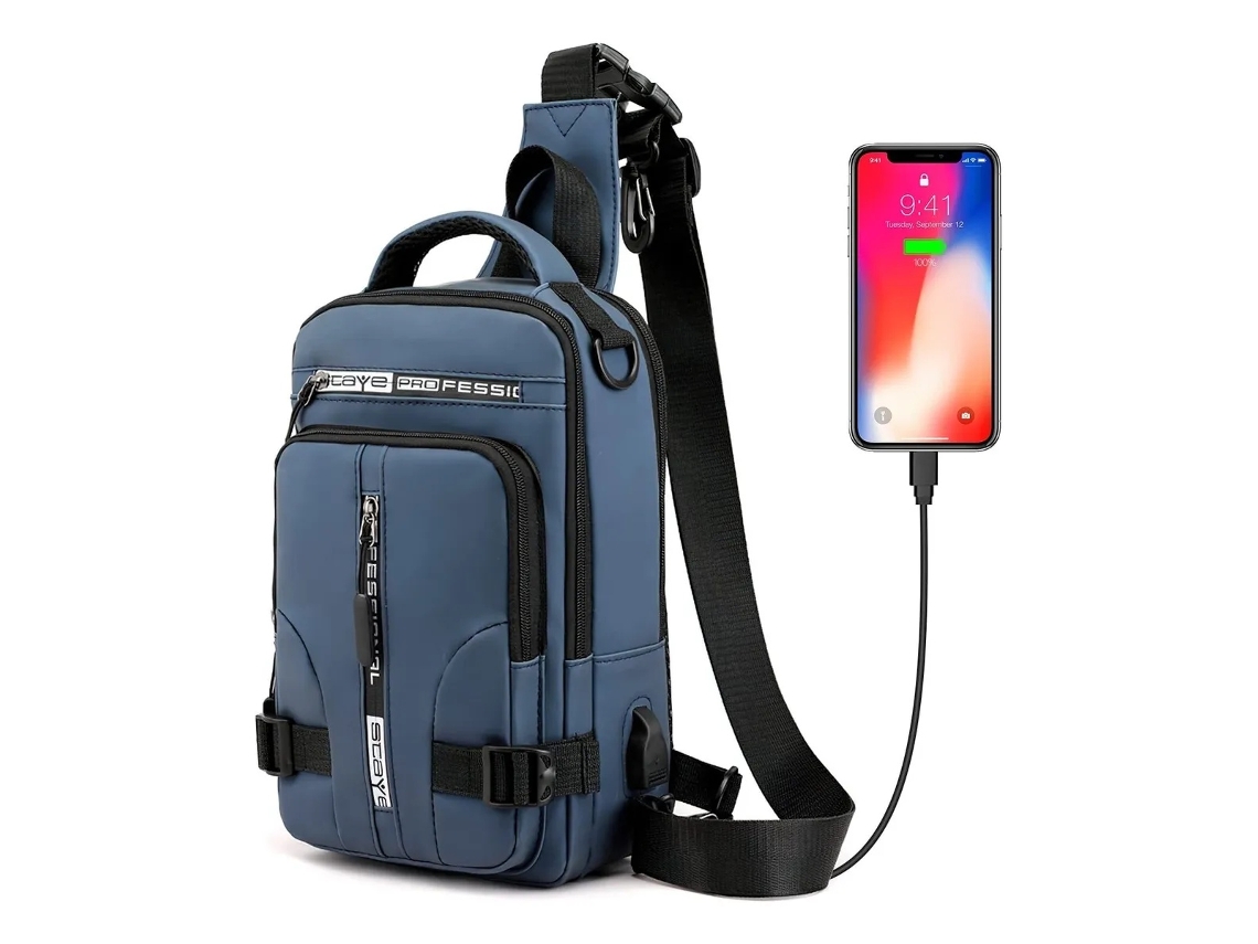 Lurelia Mochila Para Homem Em Tecido Grande Capacidade Leve Vários Bolsos Para Trabalho E Uso Diário
