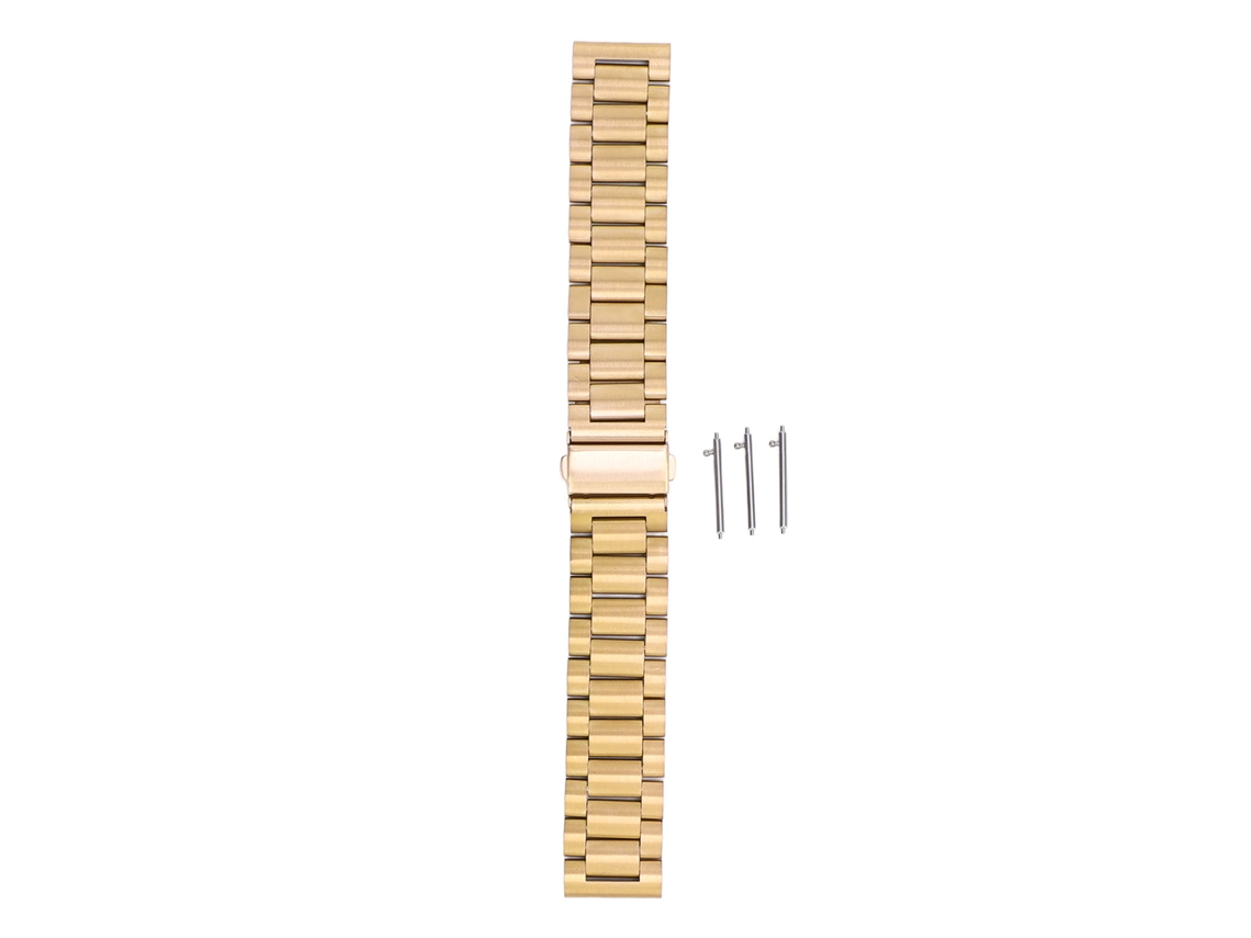Cinto de relógio Business de aço inox com fecho ajustável e quick release, compatível com S2 e S3