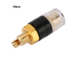 Laxiscreed Conectores De Terminais De Alto-falante Pequenos Com Revestimento Dourado, Compatíveis Com Bananas De 6mm