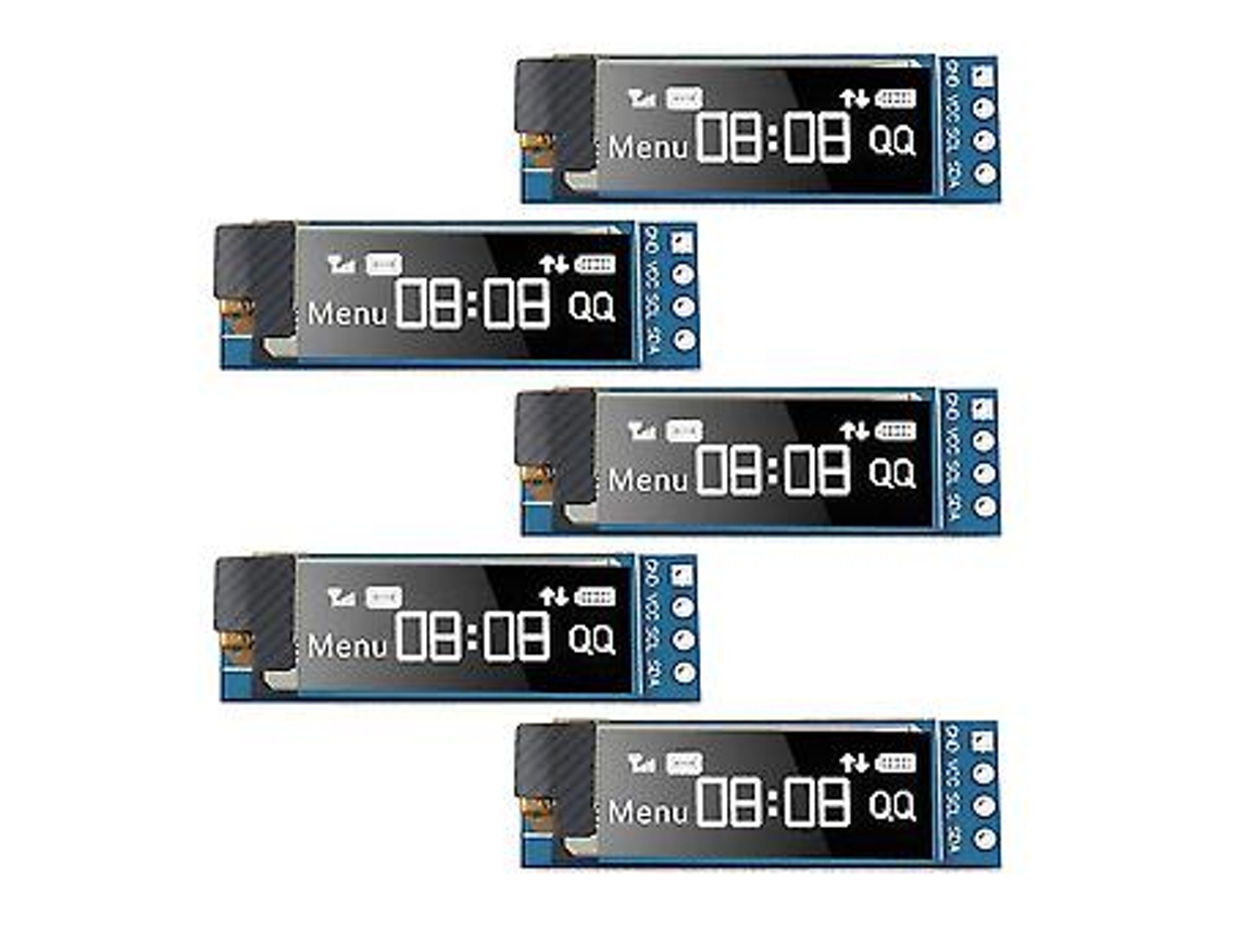 Módulo De Exibição Oled I2c 0,91 Vit 5st Dc 3,3v 5v Aquaforge