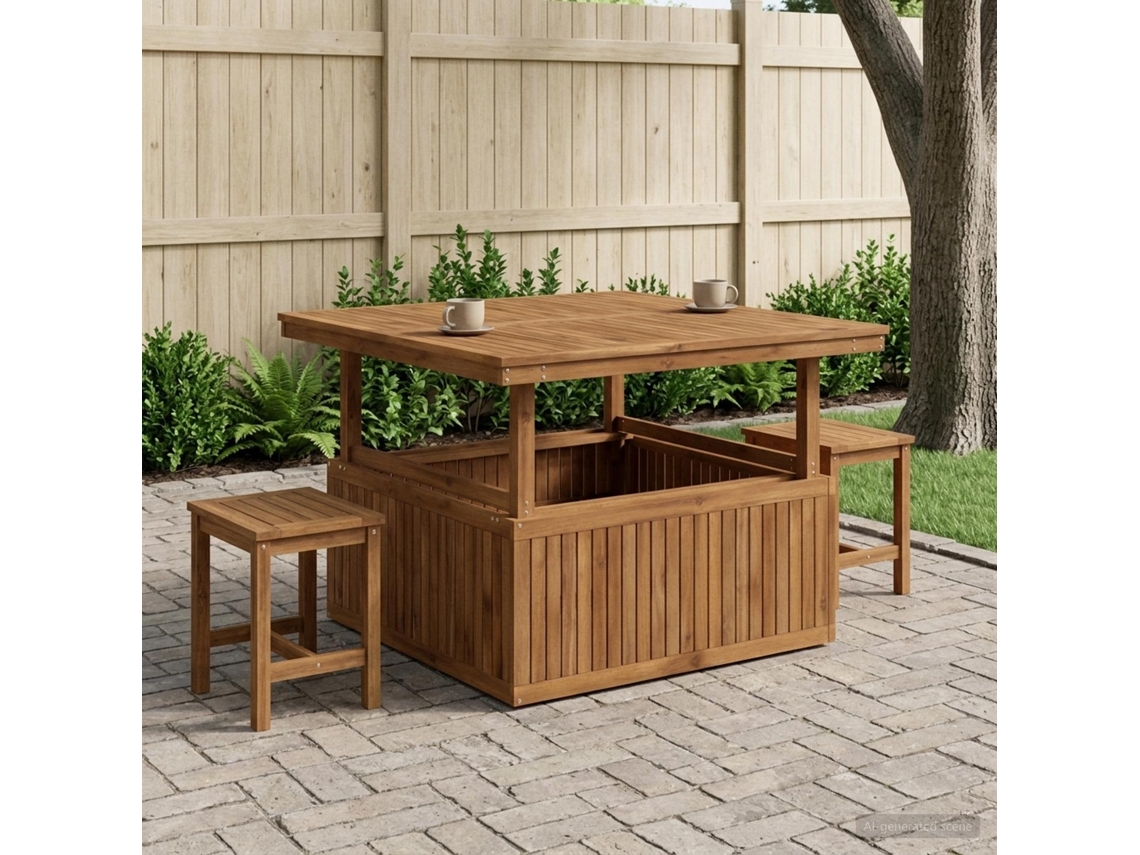 Vidaxl Natural 108,5 X 110 X 75/44,5 Cm