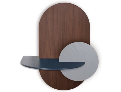 Mesa de Cabeceira WOODENDOT Alba L (Castanho - Madeira - 61 x 45 x 55 cm)